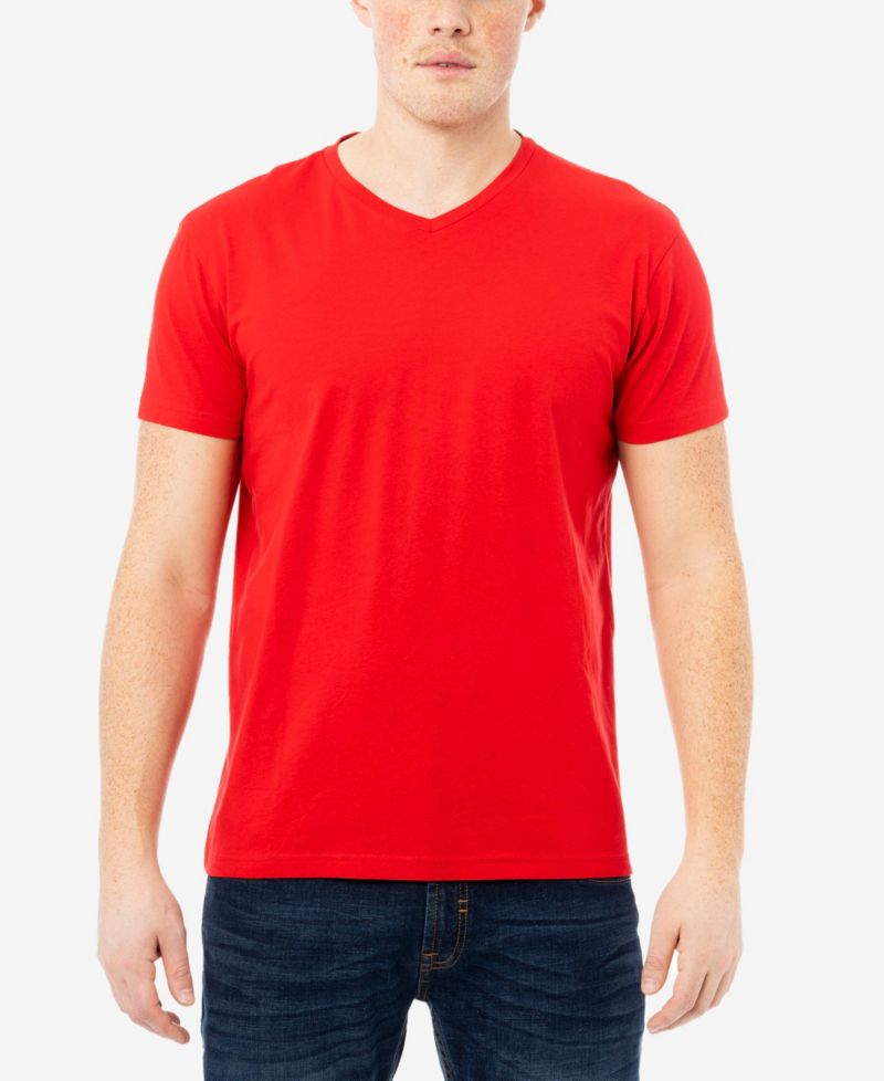 Men's Basic V-Neck Short Sleeve T-Shirt