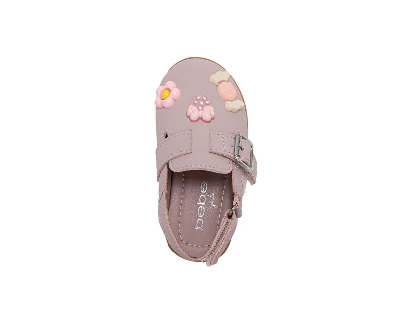Little Girls Girl's Fashion Mule Sandals - Dressy Shoes with Playful Charm Details