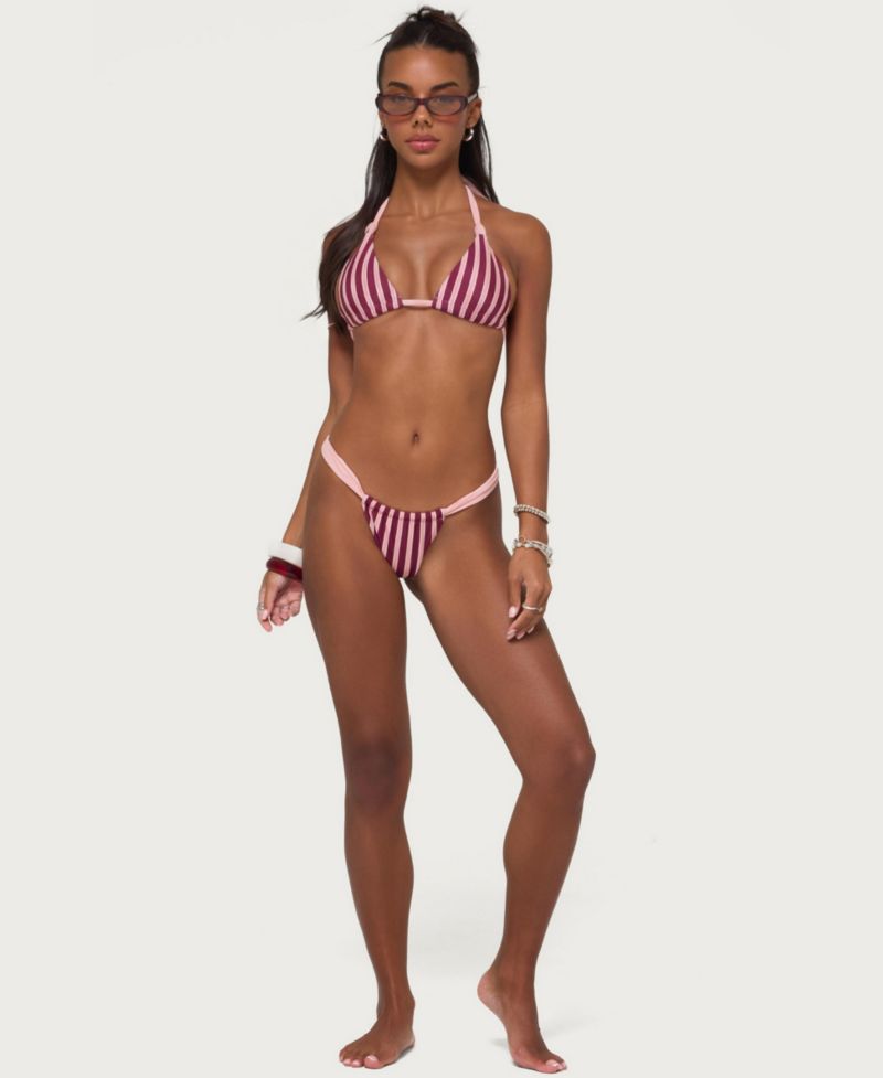 Women's Esmer Contrast Striped Bikini Bottom