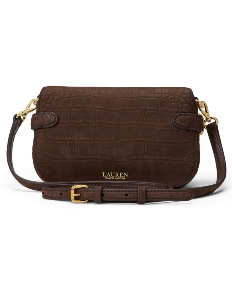 Blaike Croc-Embossed Mini Crossbody Bag