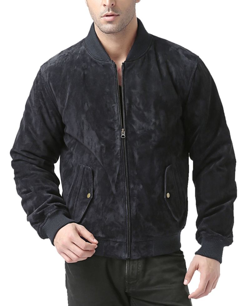 Men's Men Urban Leather Bomber Jacket