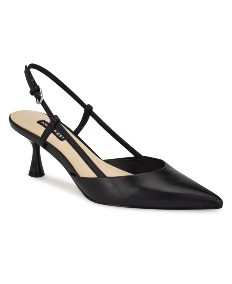 Women's Rhonda Kitten Heel Slingback Pumps