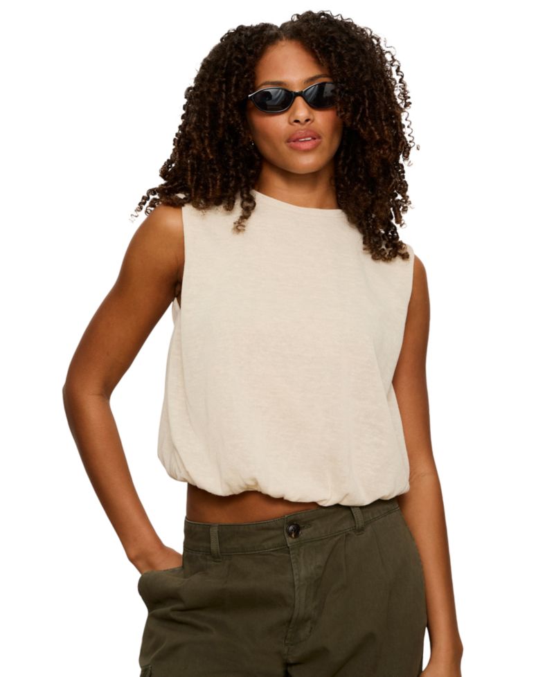Women's Quinn Boatneck Bubble Top