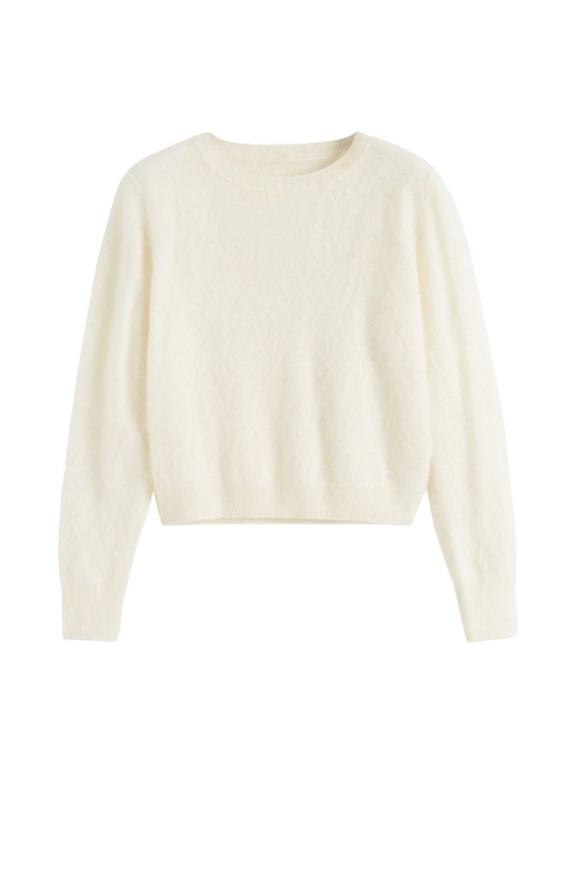 Women's Brushed Cashmere Crewneck Sweater