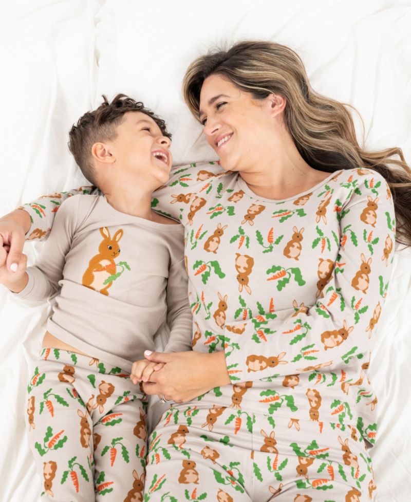 Kids Matching Family Two Piece Cotton Easter Pajamas 6-14