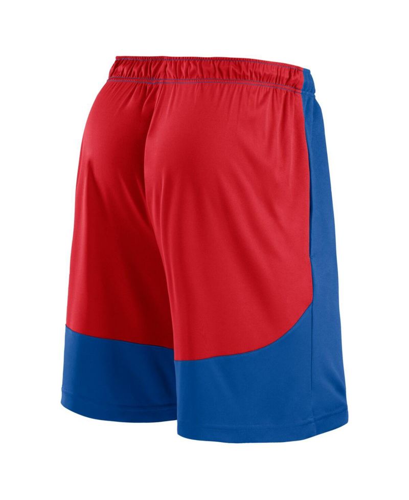 Men's Royal/Red Chicago Cubs Launch Polyester Shorts