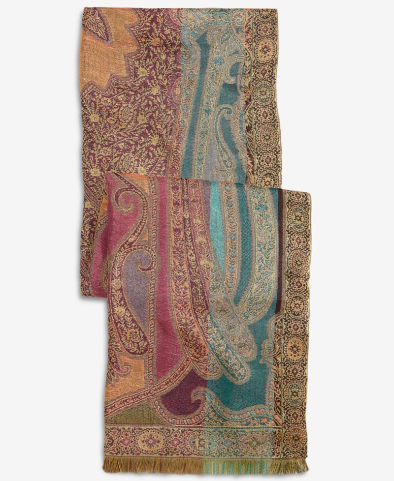 All Over Paisley with Lurex Scarf
