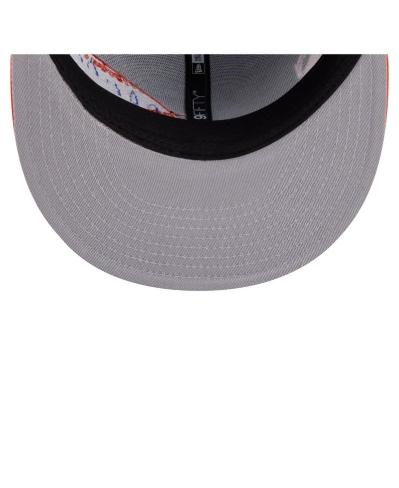 Men's Royal/Orange New York Mets Stretched Two-Tone 9FIFTY Adjustable Hat