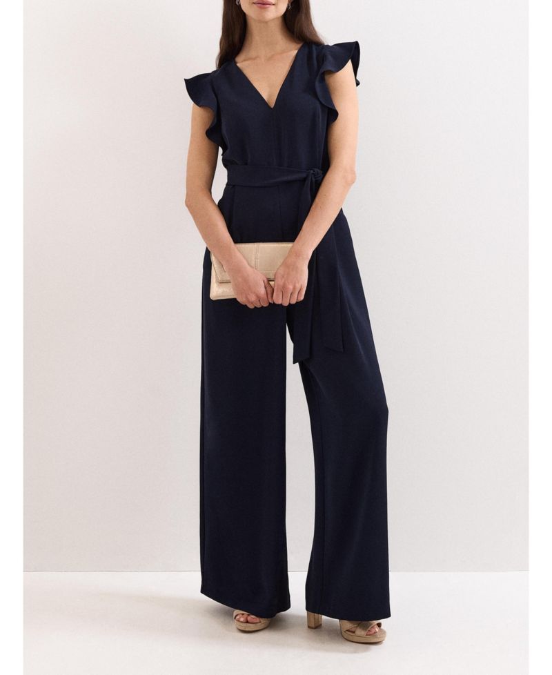 Women's Kallie Frill V-Neck Jumpsuit