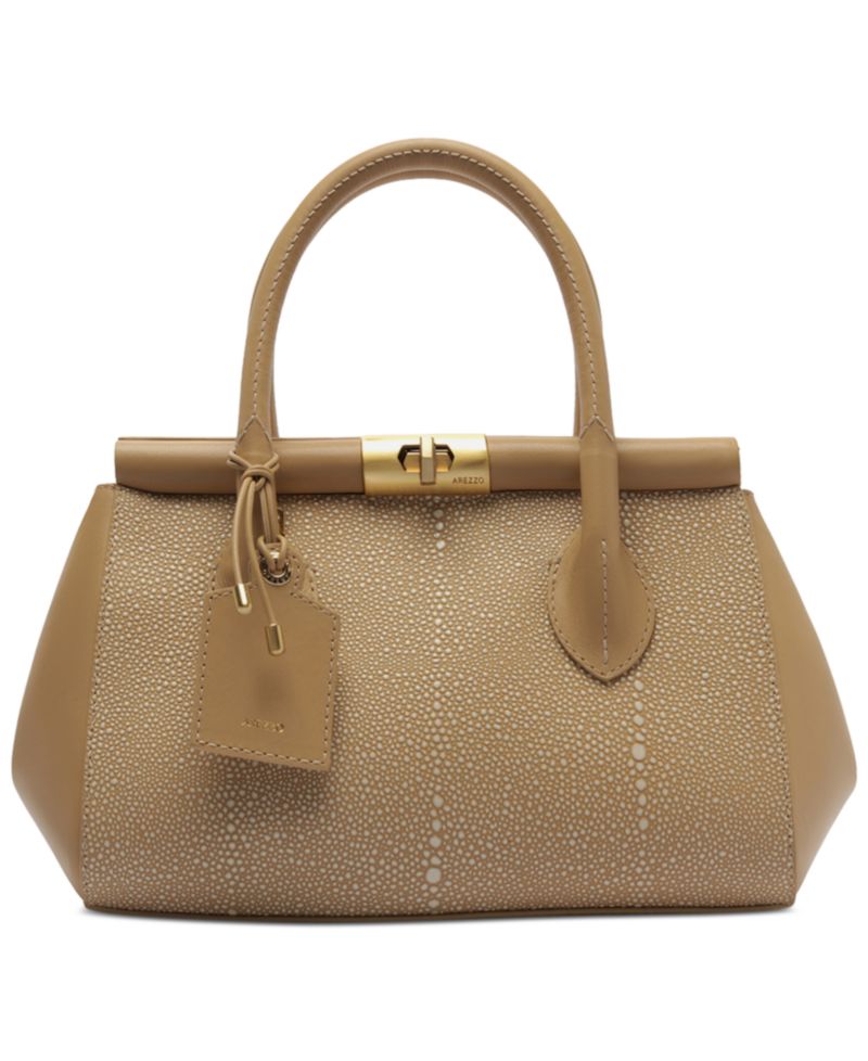 Morgan Small Turn-Lock Tote Handbag
