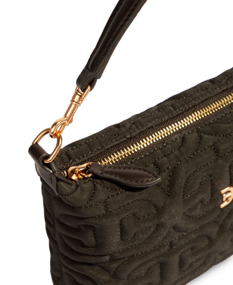 Ethyl Quilted Zip-Top Demi Small Shoulder Handbag