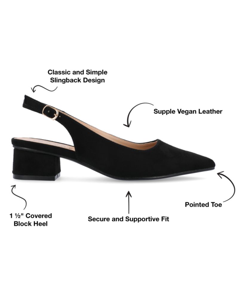 Women's Sylvia Block Heel Slingback Pumps