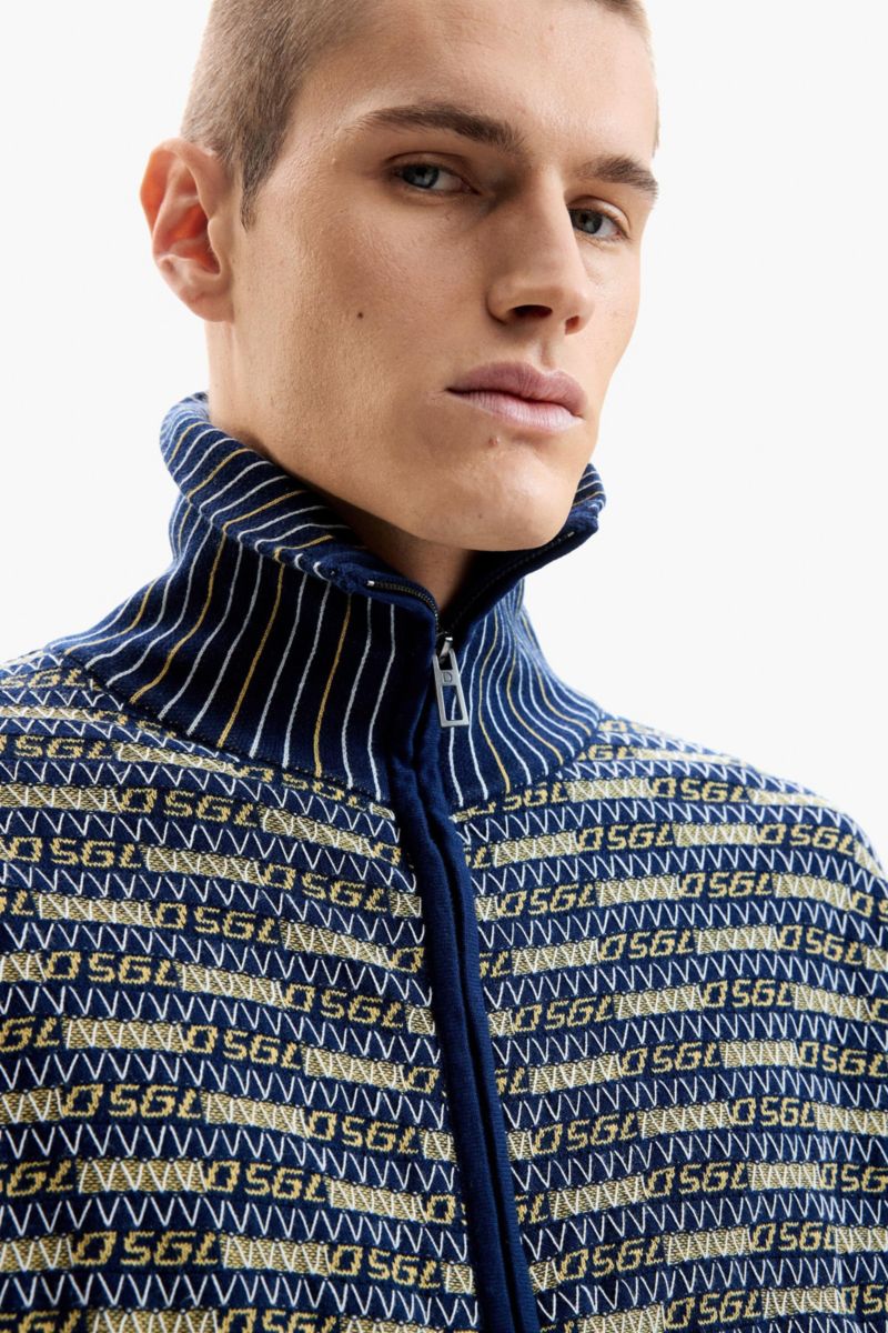 Men's Retro zipper sweater