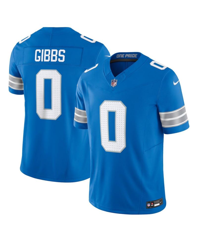 Men's Jahmyr Gibbs Blue Detroit Lions Vapor F.U.S.E. Limited Jersey