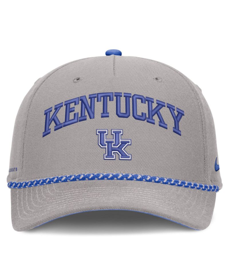 Men's and Women's Gray Kentucky Wildcats Primetime Rise Rope Adjustable Hat