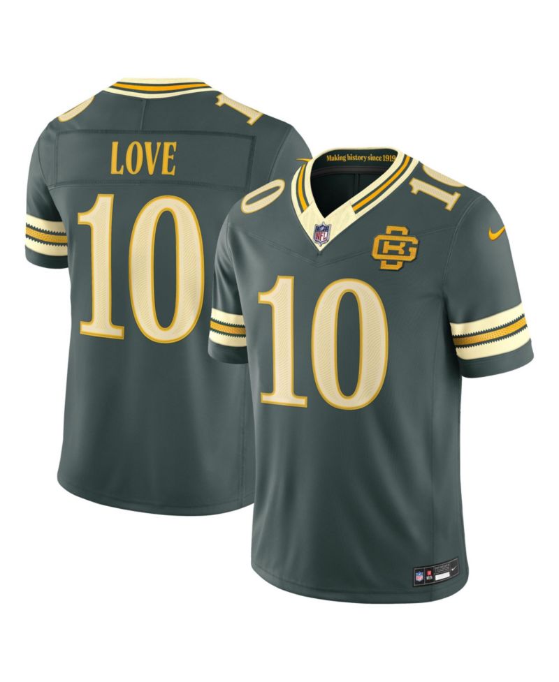 Men's Jordan Love Green Bay Packers 2026 Rivalries Collection Vapor F.U.S.E Stitched Limited Jersey