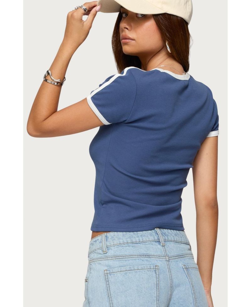 Womens Los Angeles Contrast T Shirt
