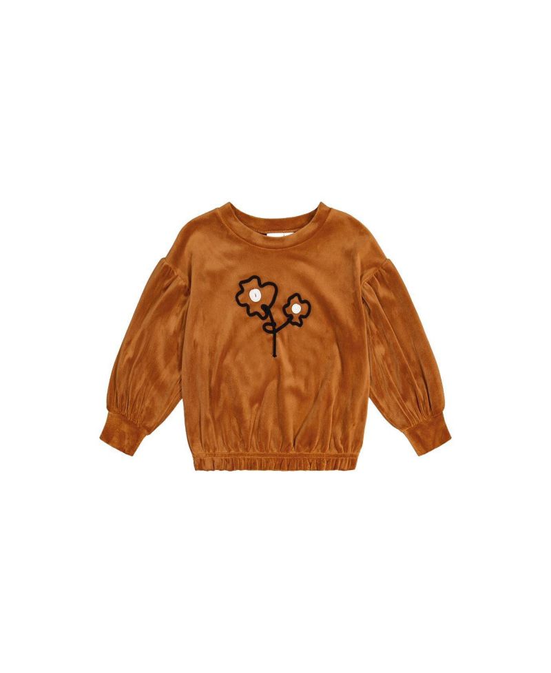 Little and Big Girl 6-14 Velvet Top