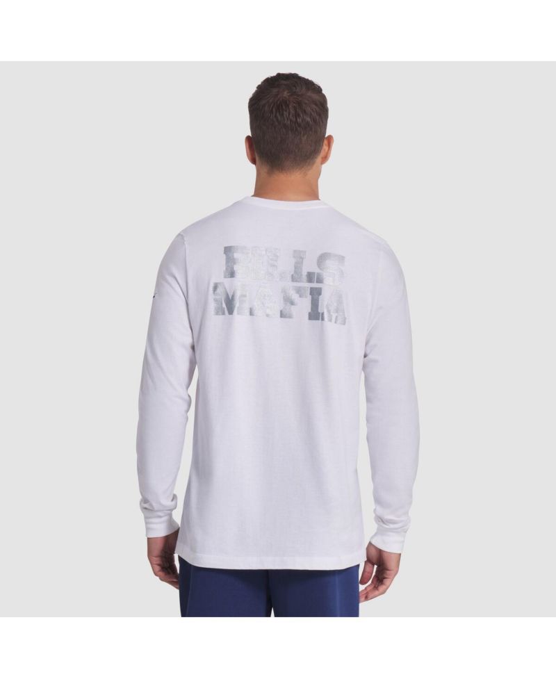 Men's White Buffalo Bills 2025 Rivalries Collection Essential Long Sleeve T-Shirt