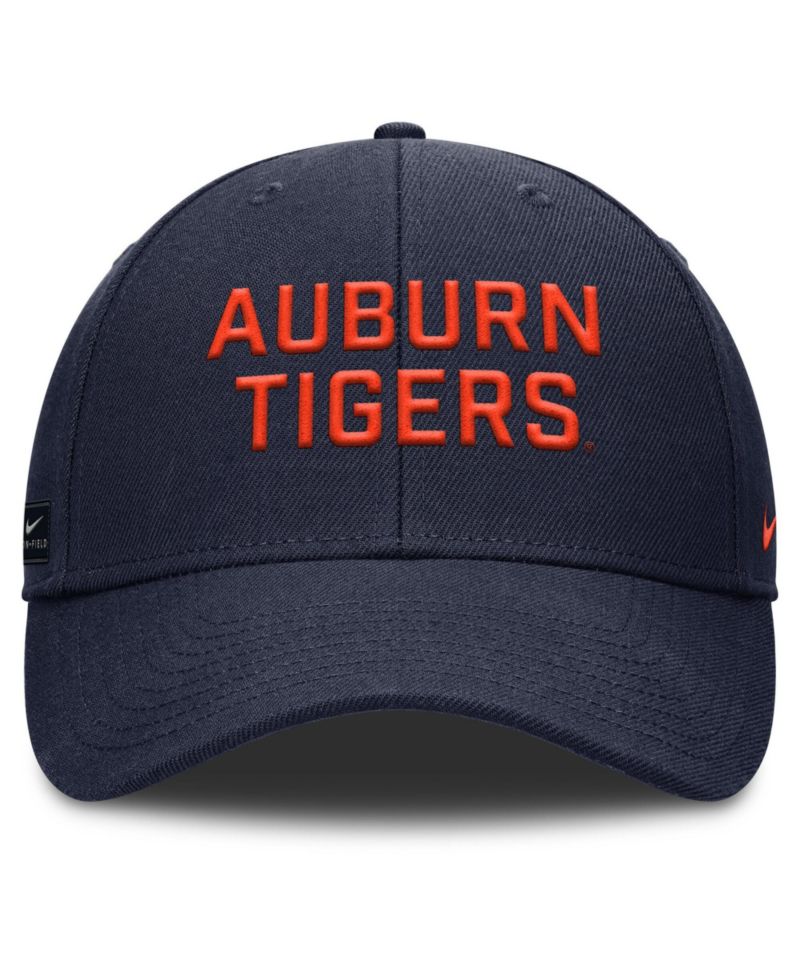 Men's Navy Auburn Tigers 2025 Sideline Rise Practice Adjustable Hat