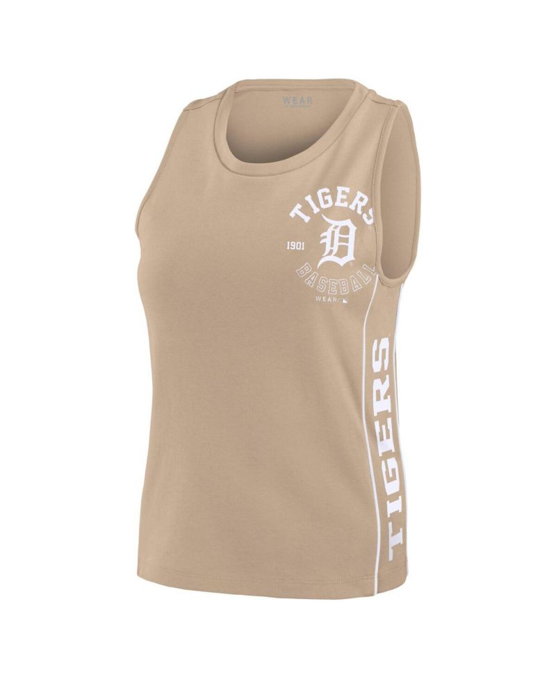 Women's Tan Detroit Tigers Tonal Tank Top