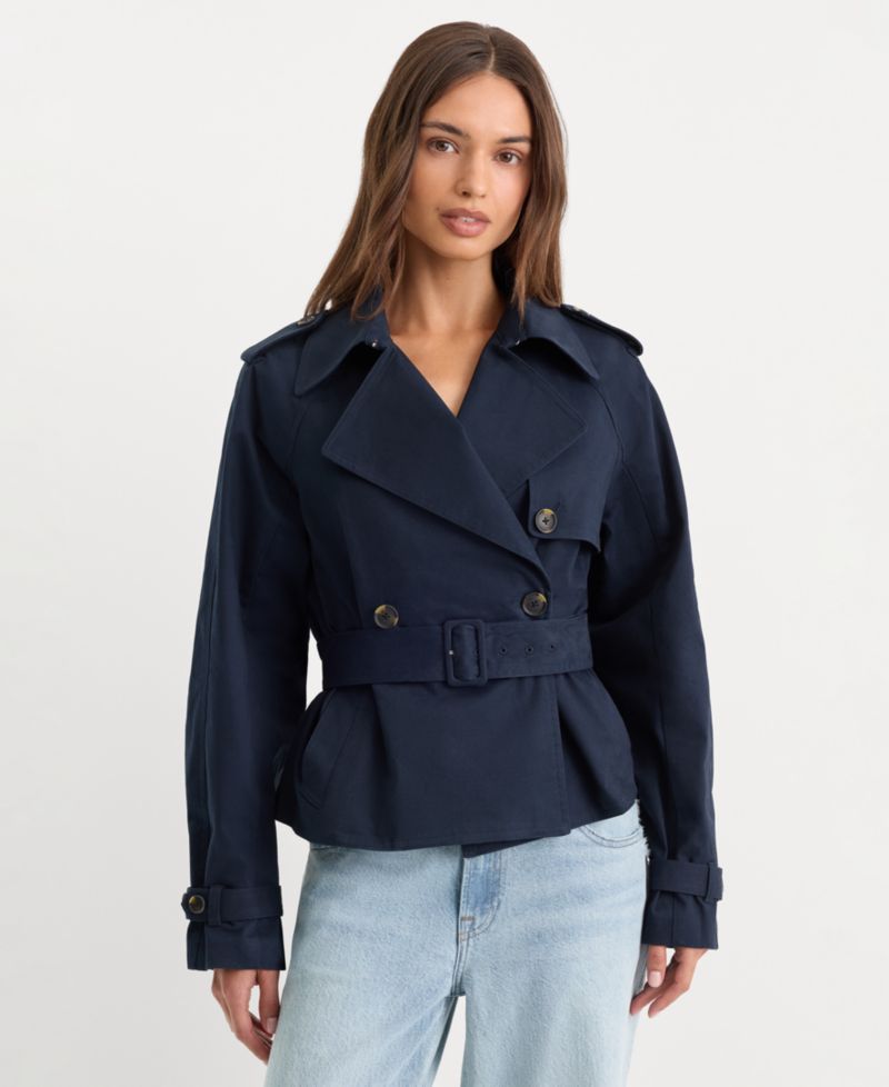 Women's Cropped Trench Jacket