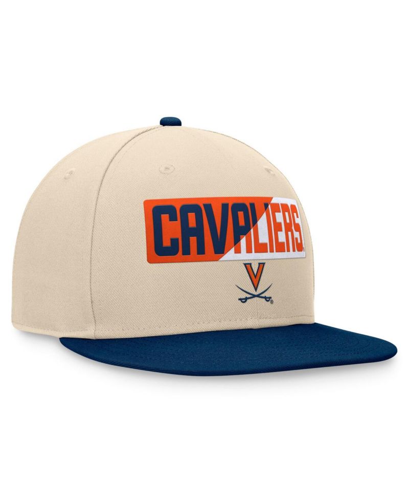 Men's Khaki Virginia Cavaliers Goalaso Snapback Hat