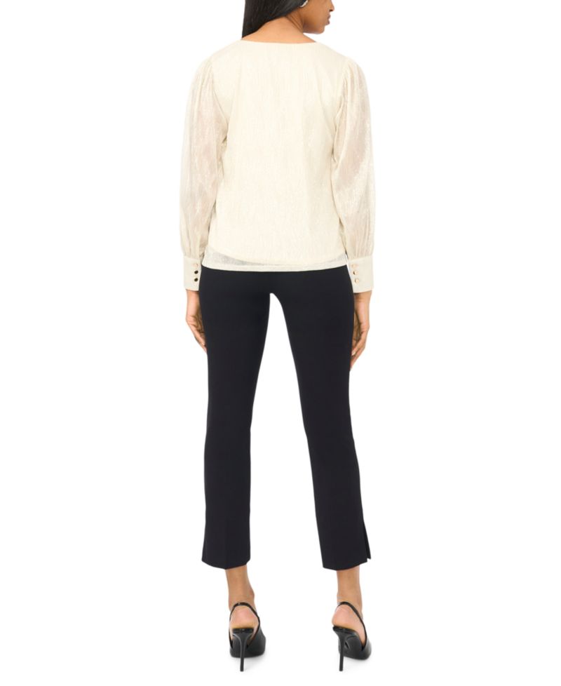 Women's V-Neck Knit Blouse