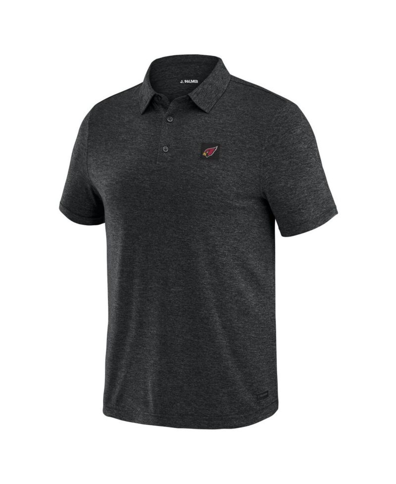Men's Black Arizona Cardinals Four Down Polo Shirt