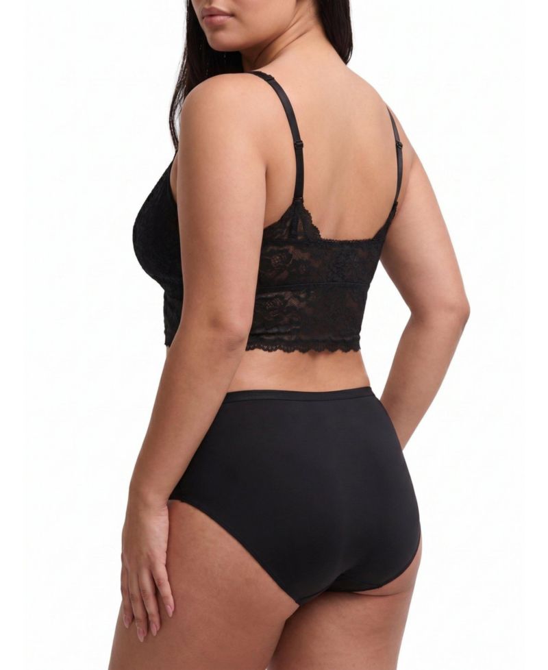 Plus Size Wireless Unlined Lace Bralette