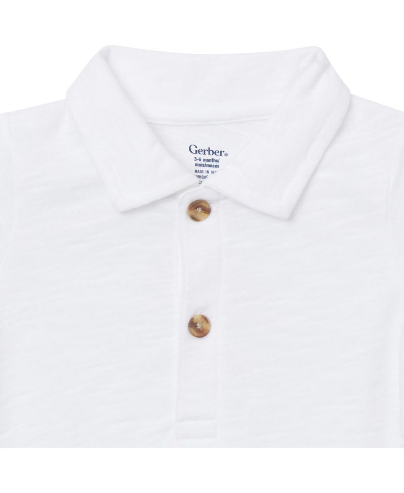 Baby Boys Polo Bodysuit ( New Born to 18 M ) Polo Bodysuit