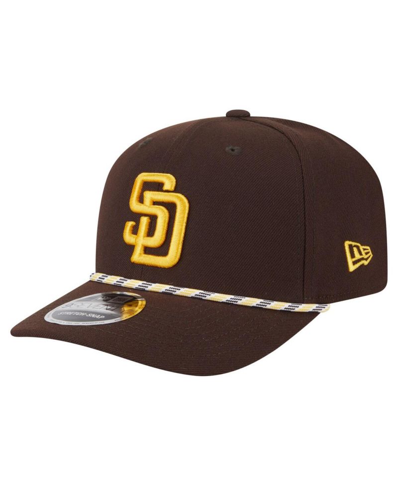 Men's Brown San Diego Padres Multi-Rope 9SEVENTY Stretch-Snap Hat