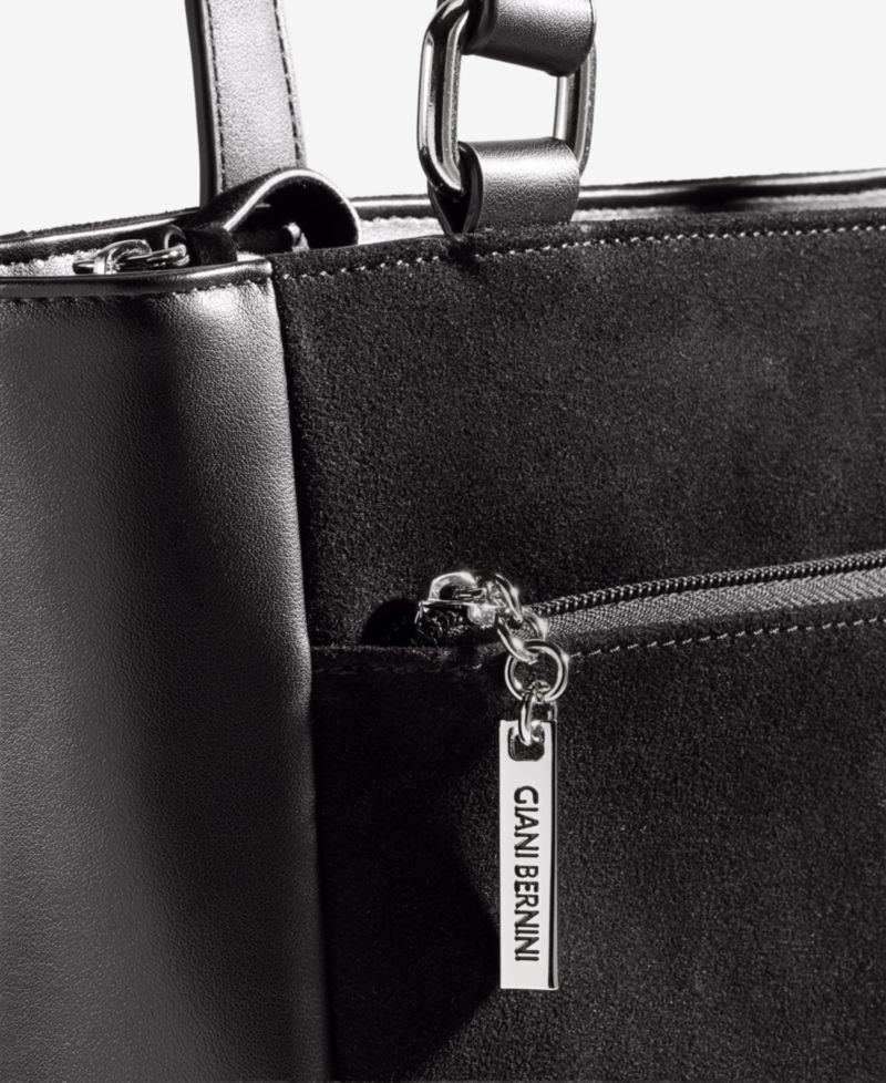Nappa Suede Combo Tulip Tote