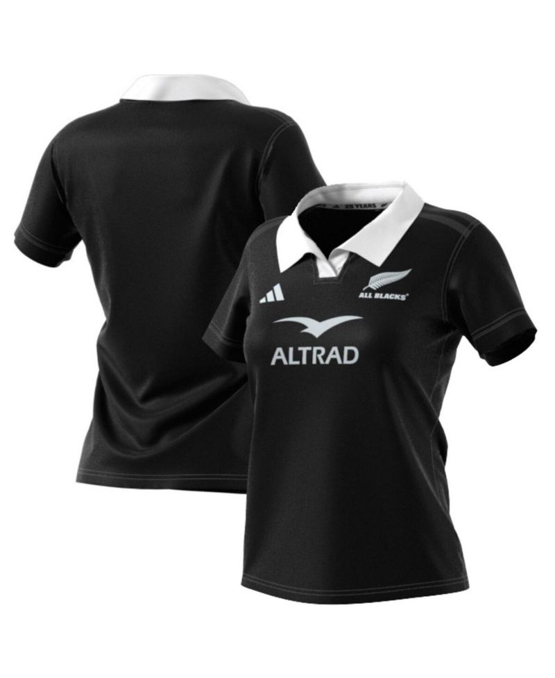 Women's Black New Zealand Rugby 2024/25 Home Replica Jersey