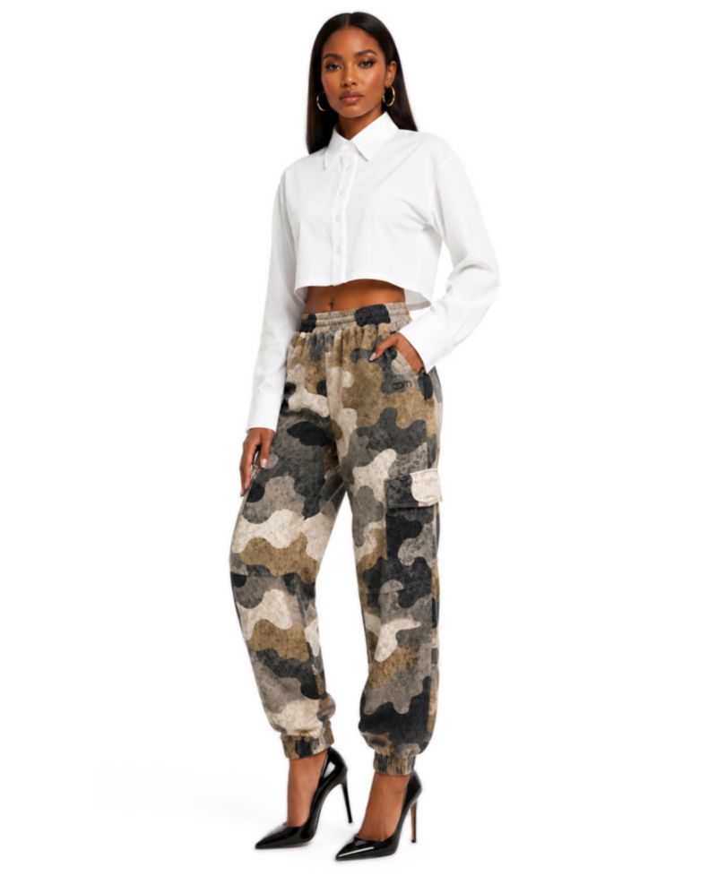 Women's Camo Baggy Cargo Joggers