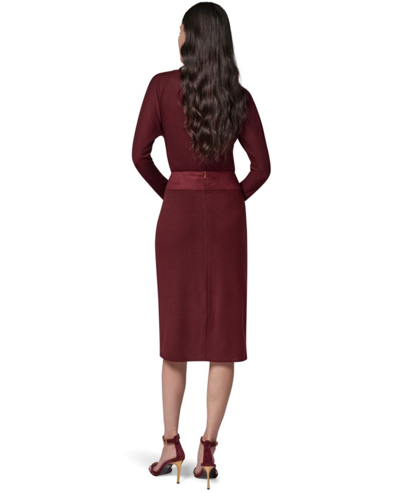Women's High-Waisted Midi Wrap Skirt