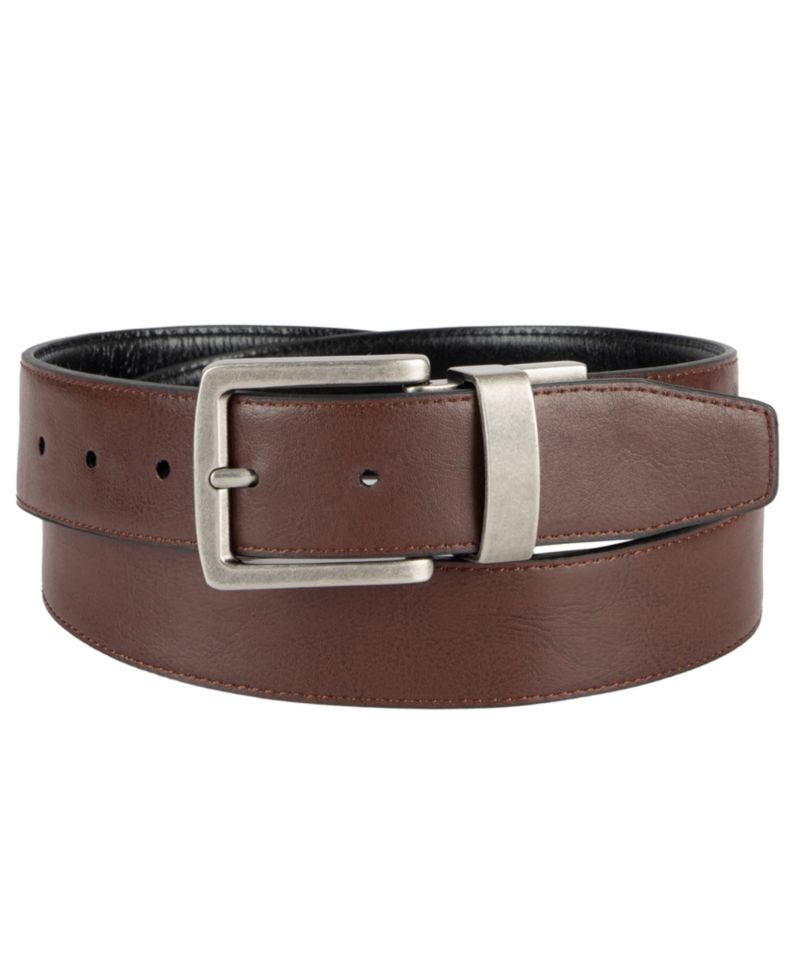 Men's Two-In-One Reversible Dress Belt