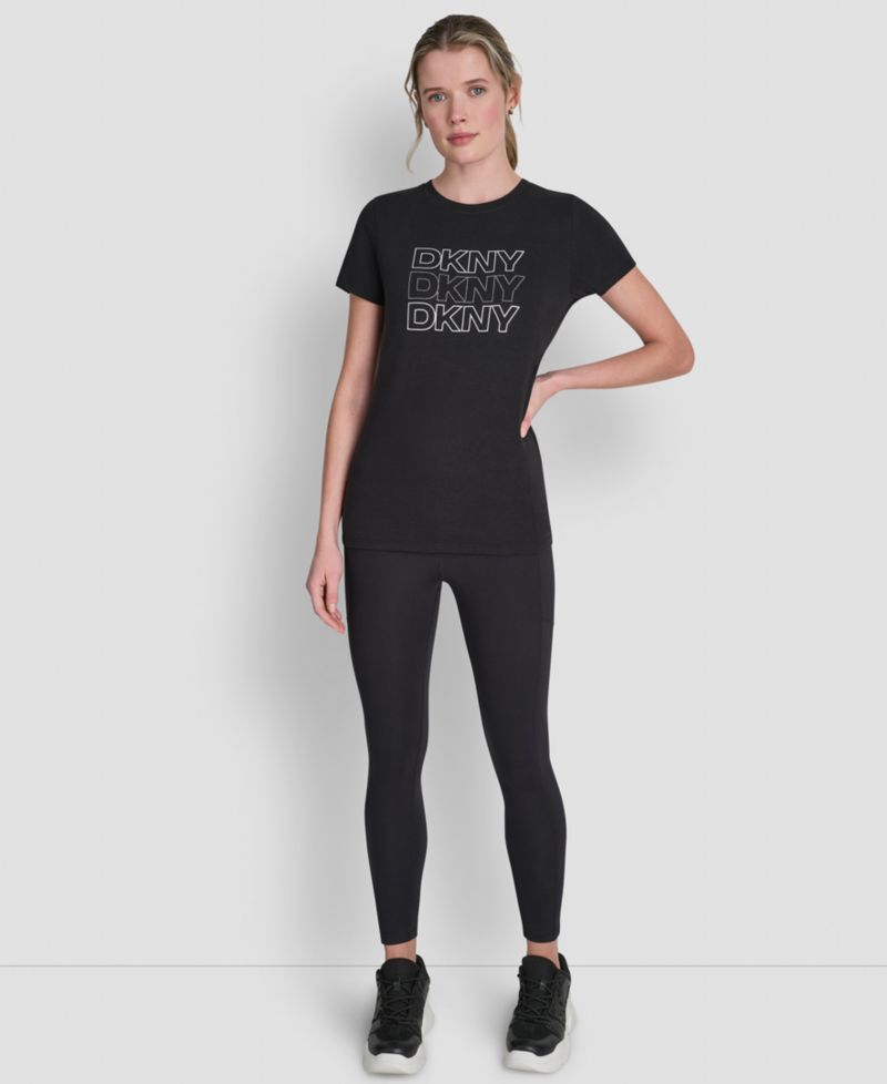 Women's Triple Rhinestone Foil Logo T-Shirt