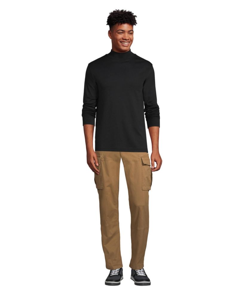 Men's Cotton Supima Mock Turtleneck