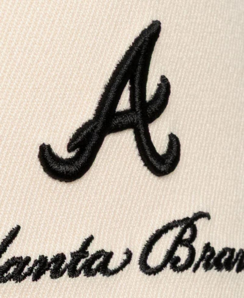 Men's Cream/Black Atlanta Braves Flawless Stretch Snapback Hat