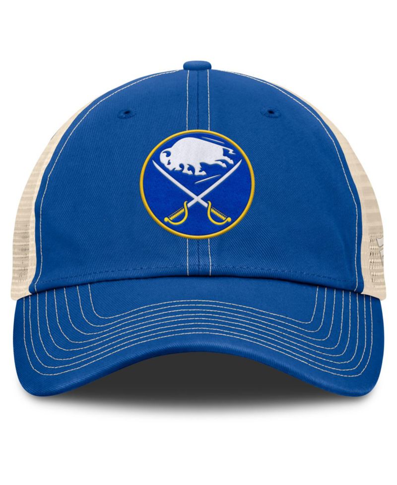 Men's Royal/Natural Buffalo Sabres Rival Trucker Adjustable Hat