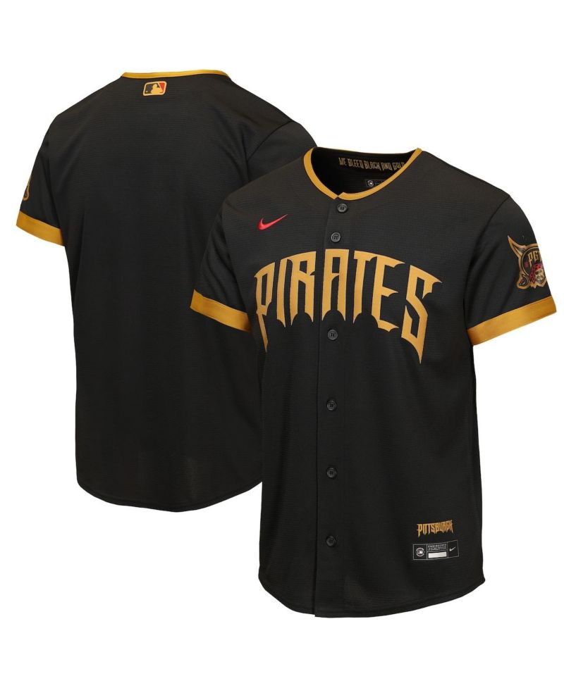 Big Boys and Girls Black Pittsburgh Pirates 2026 City Connect Stadium Jersey