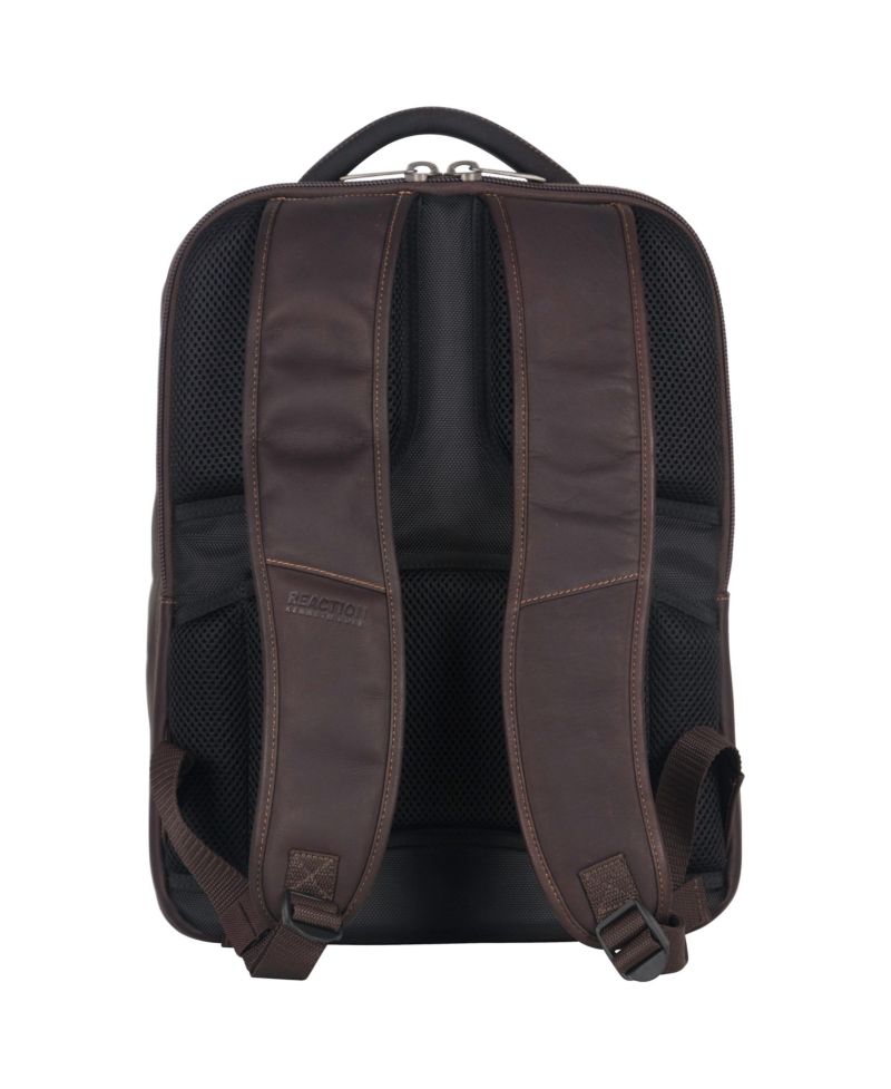 Full-Grain Colombian Leather 16" Laptop Tablet Travel Backpack