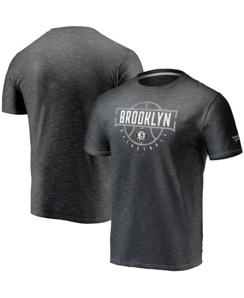 Men's Charcoal Brooklyn Nets Give-N-Go T-shirt