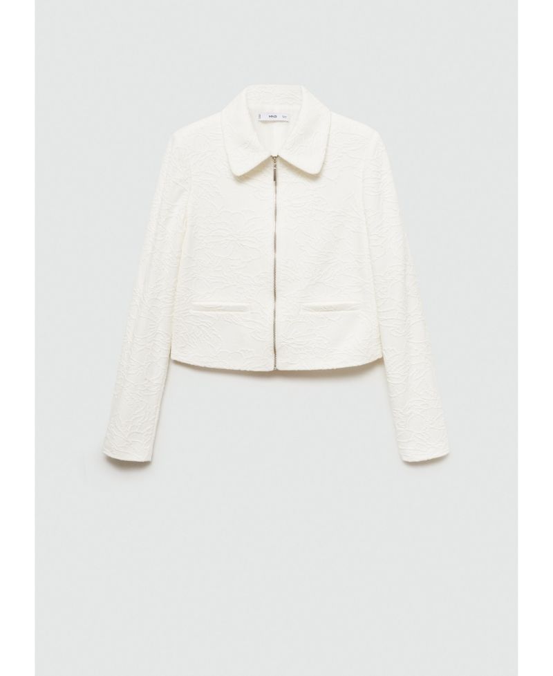 Women's Textured Cotton-Blend Jacket
