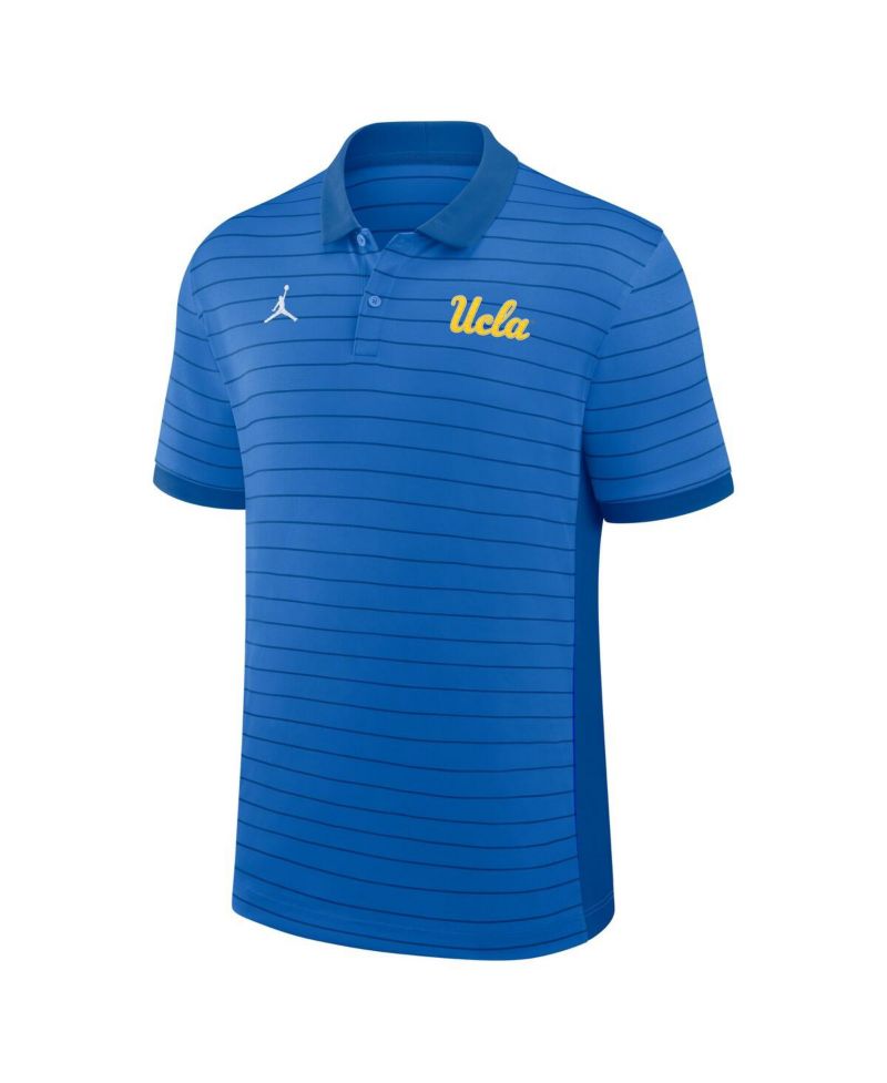 Men's Blue UCLA Bruins 2025 Early Season Coaches Sideline Victory Stripe Performance Polo Shirt