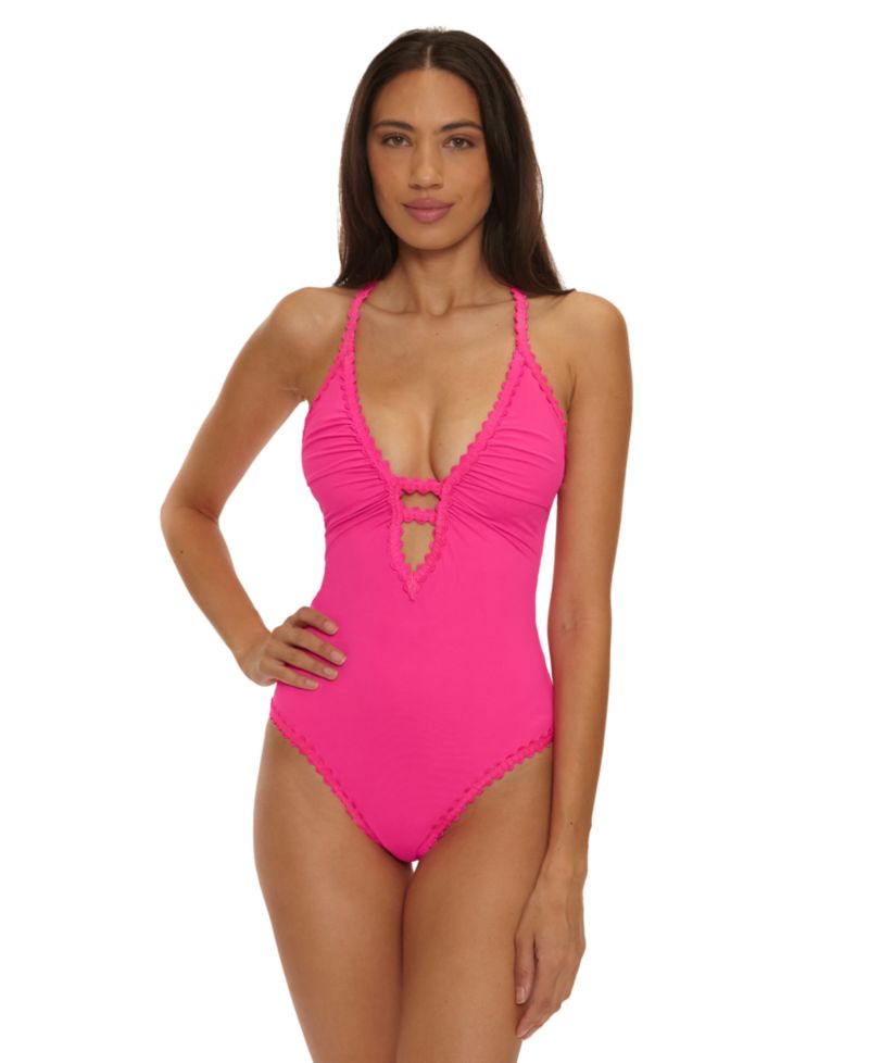 Women's Bella Clare V-Neck One-Piece Swimsuit