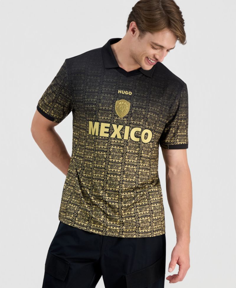 Men's Relaxed Fit Mexico Football Polo Jersey