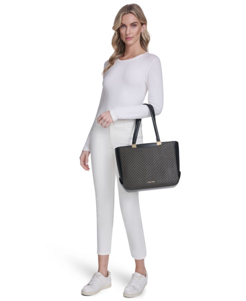 Akari Large Signature Tote Handbag