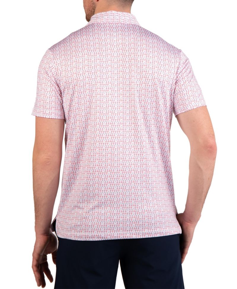 Men's Martini Glasses Printed Performance Polo